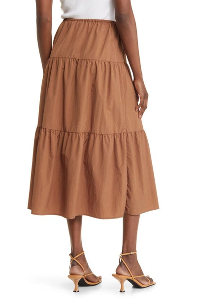 Rails Mary Tiered Midi Skirt In Toffee