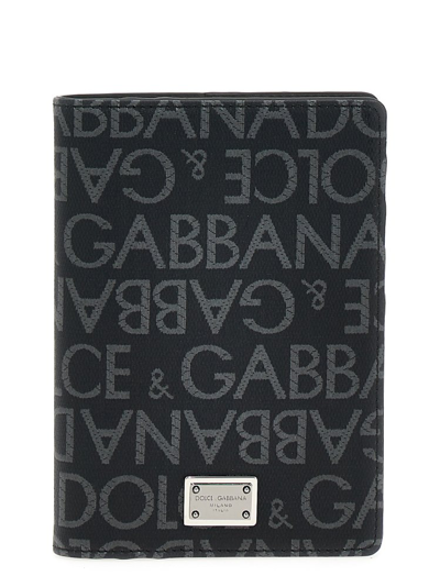 Shop Dolce & Gabbana Logo Plaque Card Holder In Multi