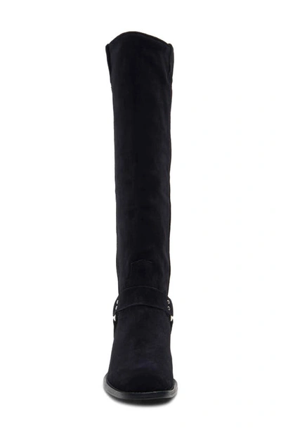 Shop Free People Lockhart Tall Boot In Black Suede