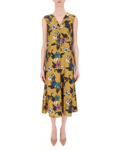 Shop 's Max Mara Floral Printed Sleeveless Dress In Multi