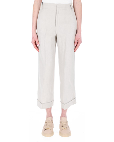 Shop 's Max Mara Pleated Palazzo Trousers In Beige