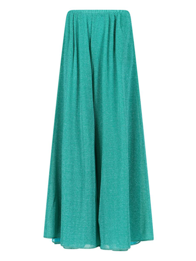 Shop Oseree Trousers In Blue