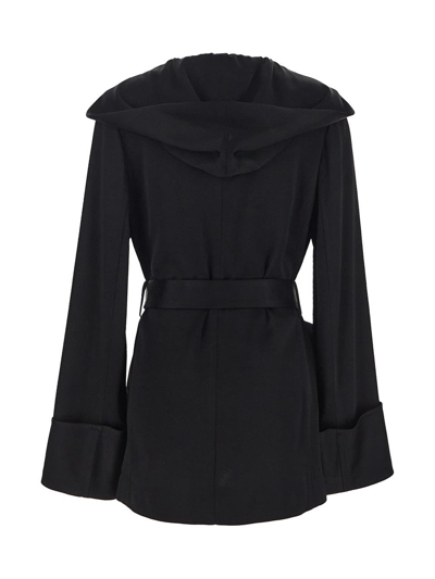Shop Saint Laurent Hooded Jacket In Black