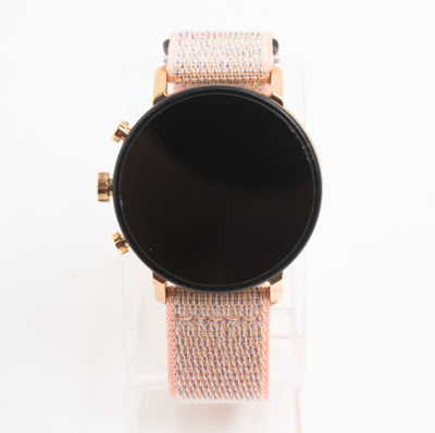 Pre-owned Movado Connect 2.0 Women's 40 Mm Digital Smartwatch Pink Fabric Strap 3660025