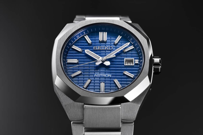 Pre-owned Seiko Psl  Astron Nexter Sbxy061 Dyna Titanium Radio Solar Watch Blue Dial 39.6mm