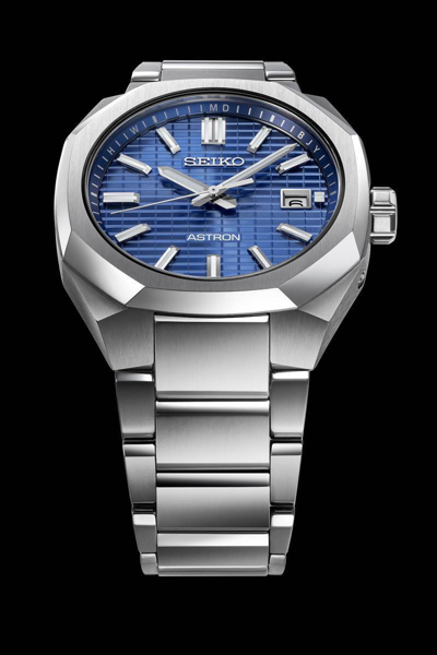 Pre-owned Seiko Psl  Astron Nexter Sbxy061 Dyna Titanium Radio Solar Watch Blue Dial 39.6mm