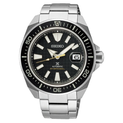 Pre-owned Seiko Prospex King Samurai Black Srpe35k1 Automatic Sapphire Watch