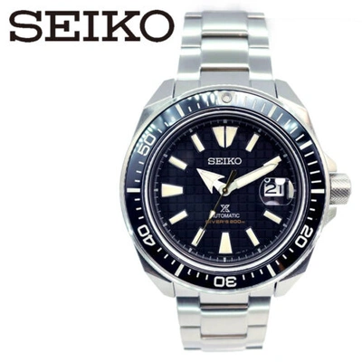 Pre-owned Seiko Prospex King Samurai Black Srpe35k1 Automatic Sapphire Watch