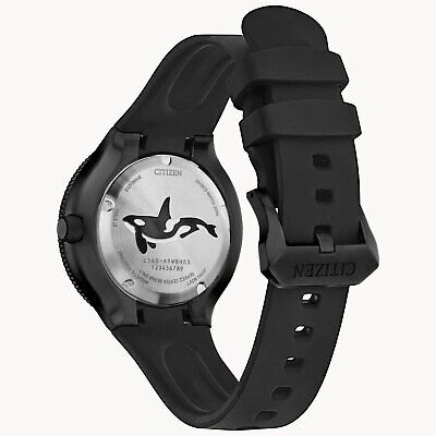 Pre-owned Citizen Black Mens Analogue Watch Promaster Orca Bn0235-01e