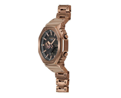 Pre-owned Casio G-shock Gm-b2100gd-5a 200m Wr Wrist Digital Unisex Watch Rose Gold Ak