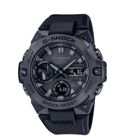 Pre-owned G-shock Casio Shock Steel Gst B400 Series Black Round Dial Men's Watch Gstb400bb-1a