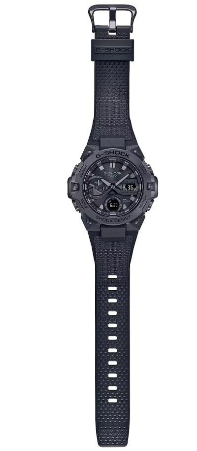 Pre-owned G-shock Casio Shock Steel Gst B400 Series Black Round Dial Men's Watch Gstb400bb-1a