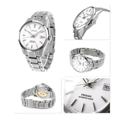Pre-owned Seiko Presage Sharp Edged 3 Days Movement Mechanical Watch Sarx115 Usus