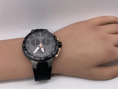 Pre-owned Tissot T-race Cycling T111.417.37.441.07 Chrono Men's Watch