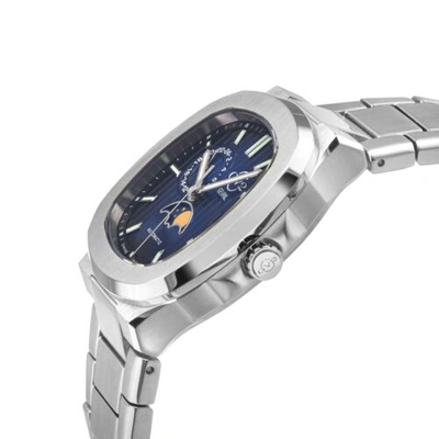Pre-owned Gv2 By Gevril Men's 18401b Potente Moon Phase Swiss Automatic Sellita Date Watch