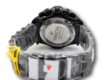 Pre-owned Invicta Reserve Excursion Men's 51mm Double Black Swiss Chronograph Watch 26571