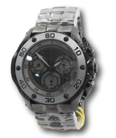 Pre-owned Invicta Reserve Excursion Men's 51mm Double Black Swiss Chronograph Watch 26571