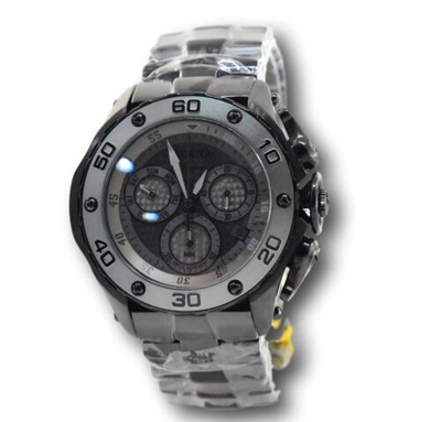 Pre-owned Invicta Reserve Excursion Men's 51mm Double Black Swiss Chronograph Watch 26571