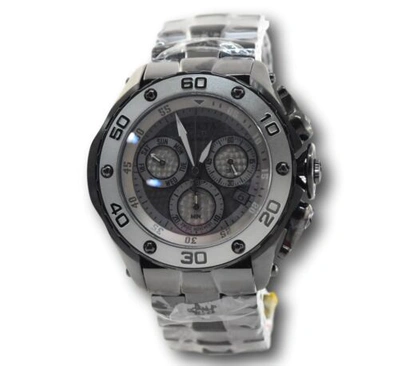 Pre-owned Invicta Reserve Excursion Men's 51mm Double Black Swiss Chronograph Watch 26571