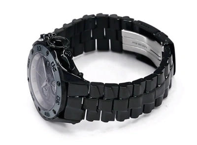 Pre-owned Invicta Reserve Excursion Men's 51mm Double Black Swiss Chronograph Watch 26571
