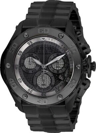 Pre-owned Invicta Reserve Excursion Men's 51mm Double Black Swiss Chronograph Watch 26571