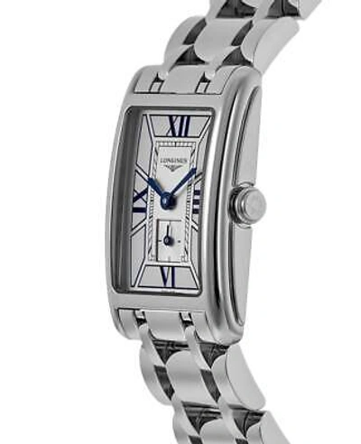 Pre-owned Longines Dolcevita White Dial Steel Women's Watch L5.255.4.75.6