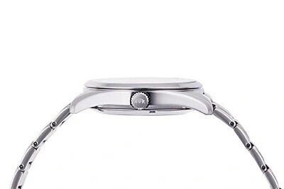Pre-owned Orient Contemporary Rn-ar0002l Semi Skeleton Mechanical Men's Watch Silver