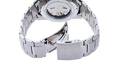 Pre-owned Orient Contemporary Rn-ar0002l Semi Skeleton Mechanical Men's Watch Silver