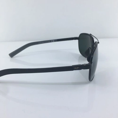 Pre-owned Maui Jim Guardrails Mj 327-02 Gloss Black With Neutral Grey Polarized Japan In Gray