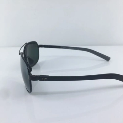 Pre-owned Maui Jim Guardrails Mj 327-02 Gloss Black With Neutral Grey Polarized Japan In Gray