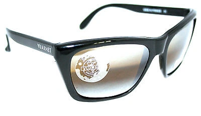 Pre-owned Vuarnet Sunglasses Vl000600017184 Vl0006 Legend 06 Black + Skilynx Alain Delon In Skilynx Amber