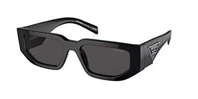 Pre-owned Prada Authentic  Sunglasses Pr 09zs -1ab5s0 Black W/dark Grey Lens 54mm In Gray