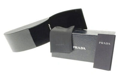 Pre-owned Prada Authentic  Sunglasses Pr 15ws-09q5s0 Black W/drak Grey Lens 54mm In Gray