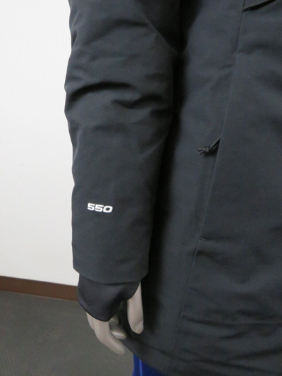 Pre-owned The North Face Womens  Outer Boroughs 550-down Warm Parka Jacket - Black In Tnf Black / Tnf White Logo