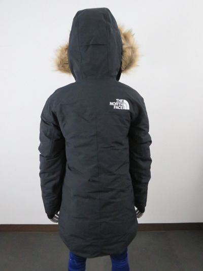 Pre-owned The North Face Womens  Outer Boroughs 550-down Warm Parka Jacket - Black In Tnf Black / Tnf White Logo