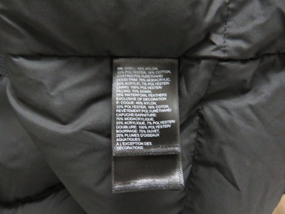 Pre-owned The North Face Womens  Outer Boroughs 550-down Warm Parka Jacket - Black In Tnf Black / Tnf White Logo