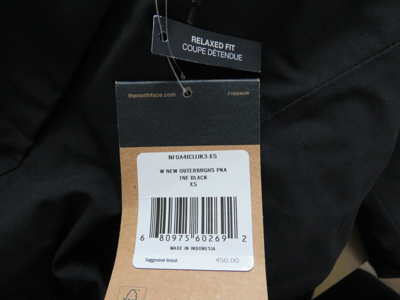 Pre-owned The North Face Womens  Outer Boroughs 550-down Warm Parka Jacket - Black In Tnf Black / Tnf White Logo