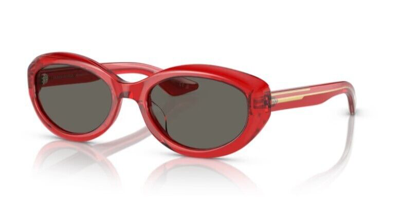 Pre-owned Oliver Peoples 0ov5513su-1969c 1761r5 Translucent Red/carbon Grey Sunglasses In Gray