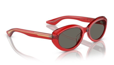 Pre-owned Oliver Peoples 0ov5513su-1969c 1761r5 Translucent Red/carbon Grey Sunglasses In Gray