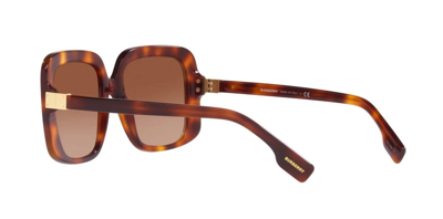 Pre-owned Burberry Penelope Be 4363 Light Havana/brown Shaded (3316/13) Sunglasses