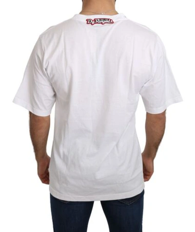 Pre-owned Dolce & Gabbana Dolce&gabbana Men White T-shirt Cotton Panda Print Crew Neck Oversized Top It 44