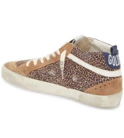 Pre-owned Golden Goose Mid Star Leopard Printed Classic Sneaker 3587 - Retail $680 In Assorted