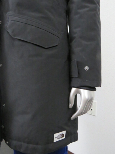 Pre-owned The North Face Womens  Tnf Snow Down Hooded Parka Warm Winter Jacket - Black In Tnf Black