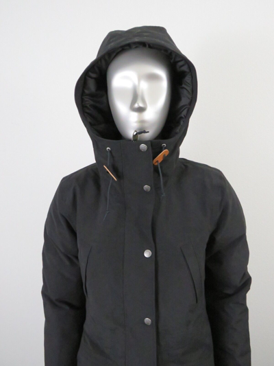 Pre-owned The North Face Womens  Tnf Snow Down Hooded Parka Warm Winter Jacket - Black In Tnf Black