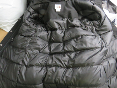 Pre-owned The North Face Womens  Tnf Snow Down Hooded Parka Warm Winter Jacket - Black In Tnf Black