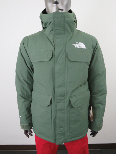 Pre-owned The North Face Mens  Cypress (mcmurdo) Down Parka Insulated Winter Jacket - Thyme In Thyme Green / Tnf White Logo