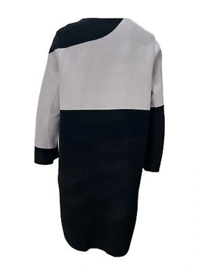 Pre-owned Marina Rinaldi Women's Grey Tipico Wool Coat In Gray
