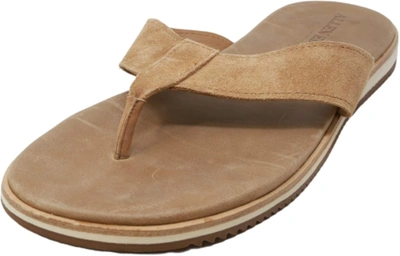 Pre-owned Allen Edmonds Men's Oscar Thong Oxfords Flip-flop In Camel