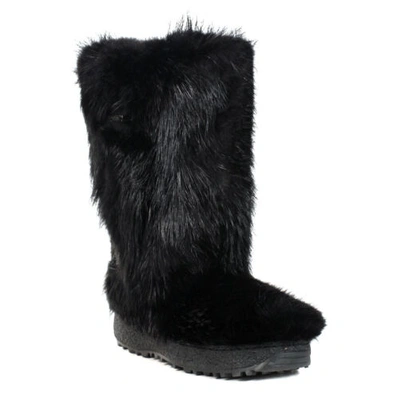 Pre-owned Pajar Men's Baffio Black Beaver Fur Boots In See Listing