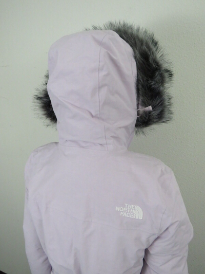Pre-owned The North Face Womens  Arctic Parka Down Waterproof Warm Winter Jacket Lavender In White